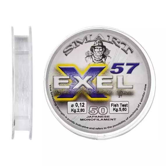 Волосінь Smart Exel 57 50m 0.14mm 3.0kg, Диаметр: 0.14mm, Размотка: 50m, фото 